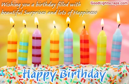 Happy Birthday Scraps, Birthday Graphics for Orkut, Myspace