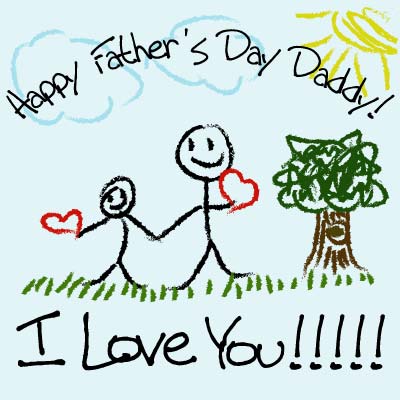 Fathers Day scraps and greetings card for Orkut, Hi5, Facebook