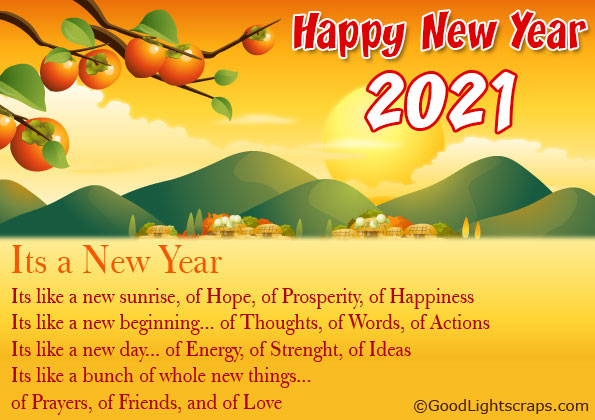 New year greeting cards