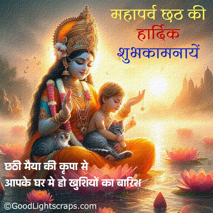 Chhath puja image with hindi messages and quotes