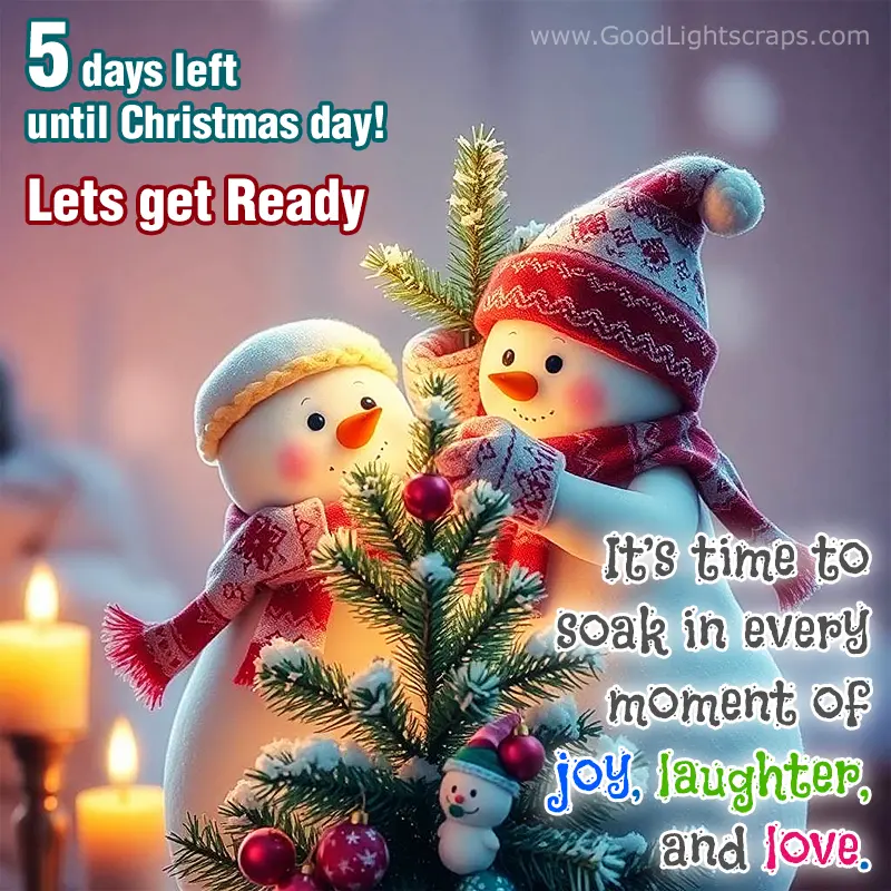 christmas countdown, 5 days till christmas