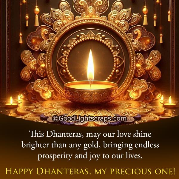 dhanteras greeting card for love, husband, wife