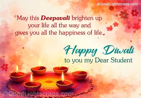 Diwali greetings, wishes, images for students in english