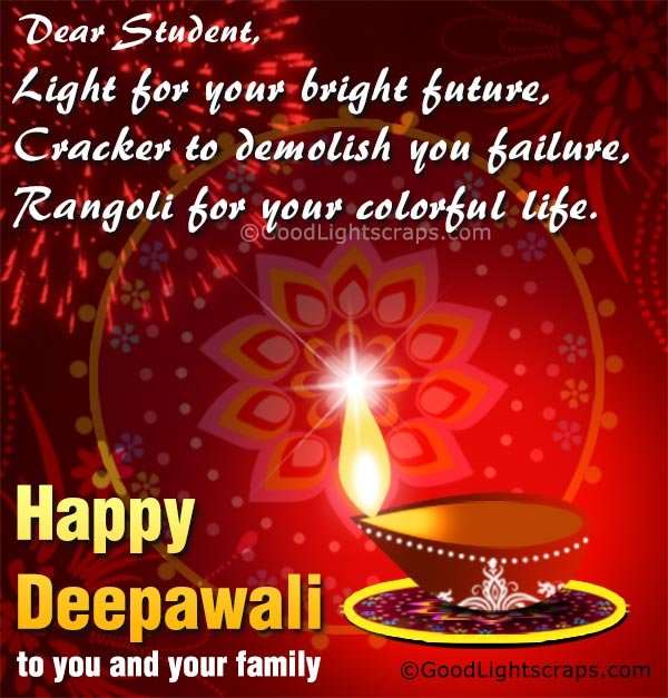 Diwali wishes, images for students in english