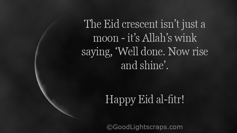 short Eid caption - Celebrate how far you’ve come, and trust the journey ahead. Eid’s blessings are proof: every struggle leads to light. Eid Mubarak!