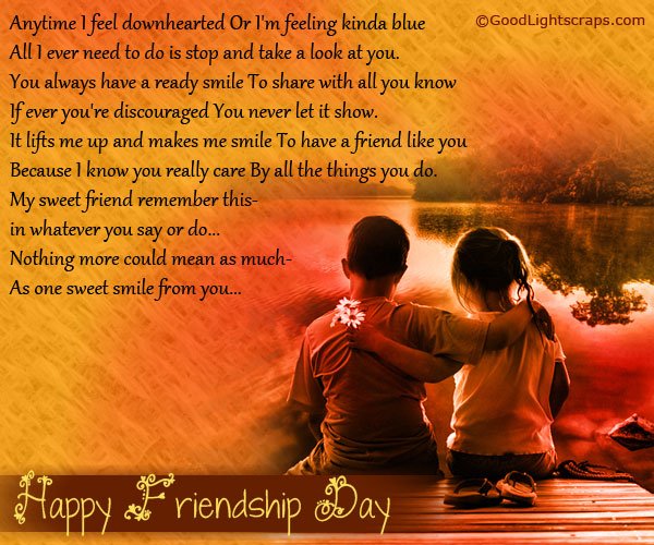 Friendship day quotes, messages, graphics for Orkut, Myspace, Facebook