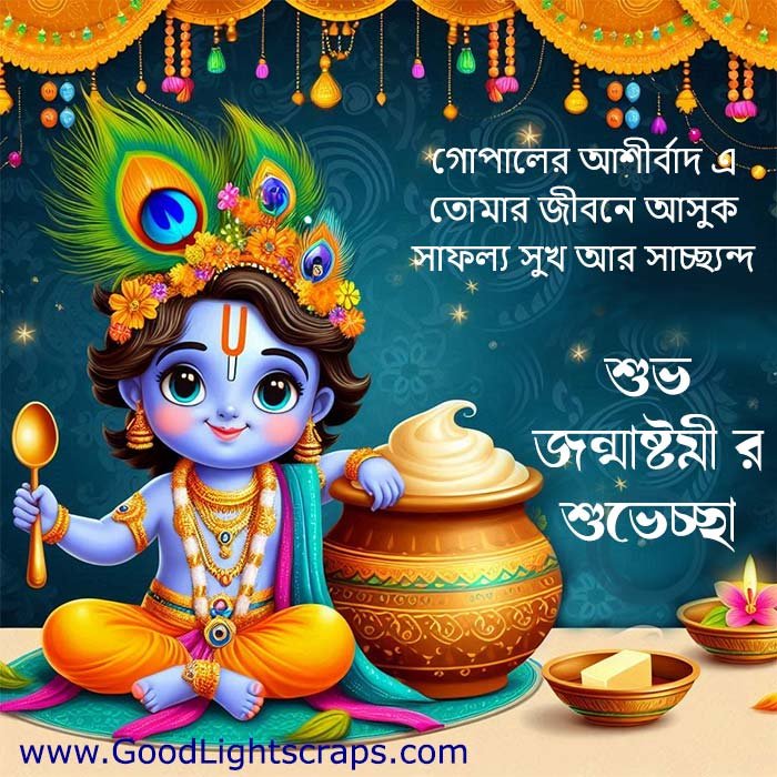 Krishna Janmashtami Images with messages