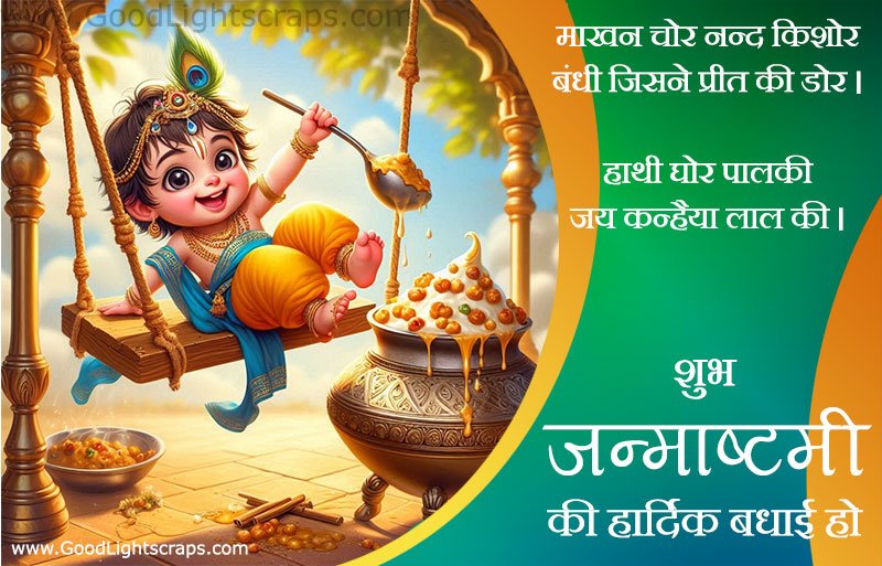 Krishna Janmashtami Images with messages