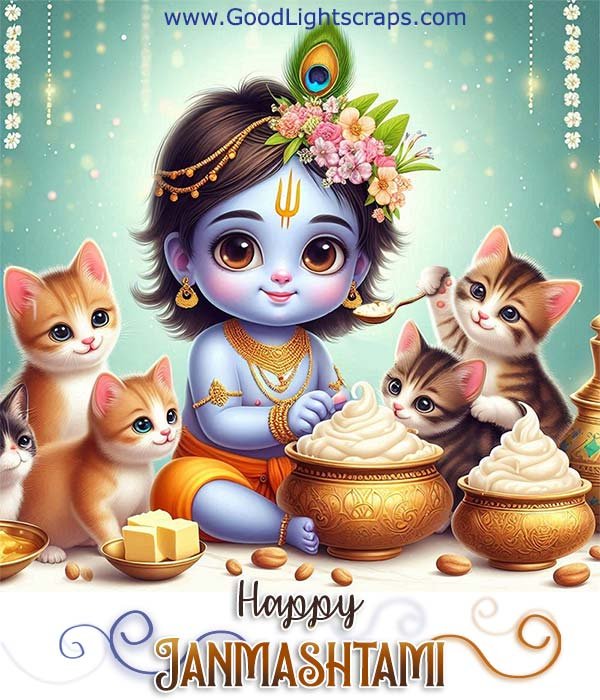 Krishna Janmashtami Images with messages