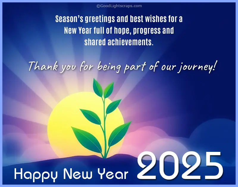 Professional New Year 2025 Greetings, Wishes, Images for Business Clients