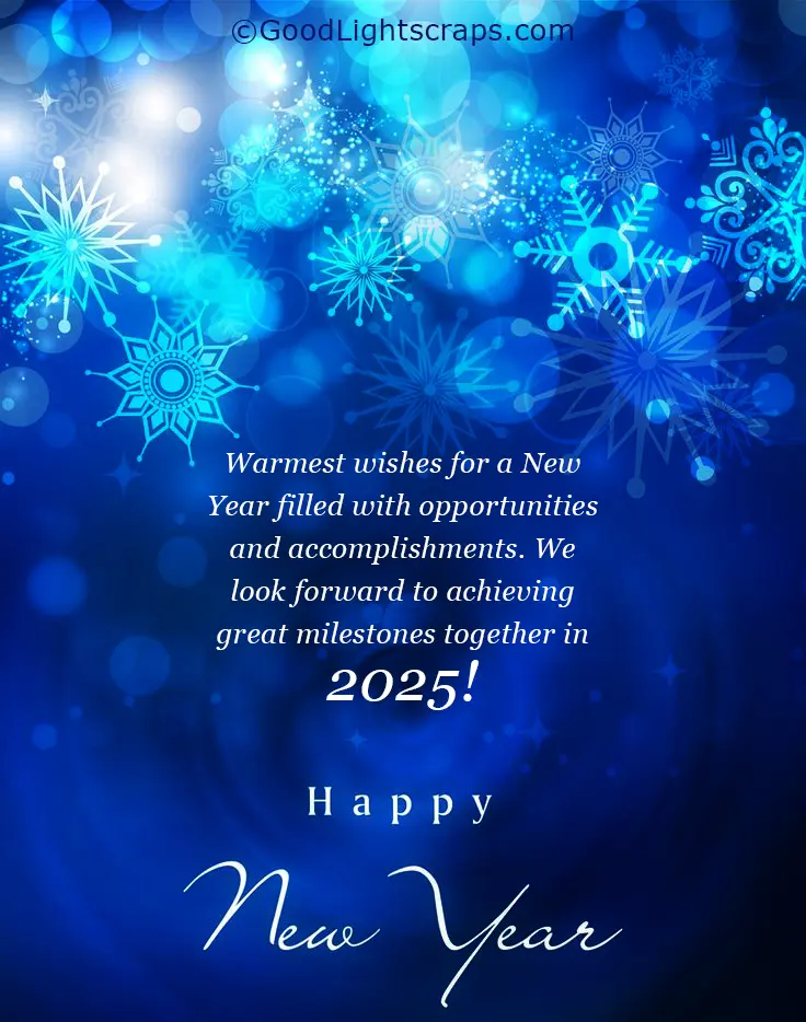 Professional New Year 2025 Greetings, Wishes, Images for Business Clients