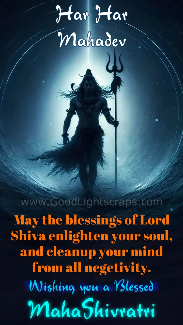 Har Har Mahadev! May the blessings of Lord Shiva enlighten your soul and cleanup your mind from all negetivity. Wishing you a blessed Mahashivratri!