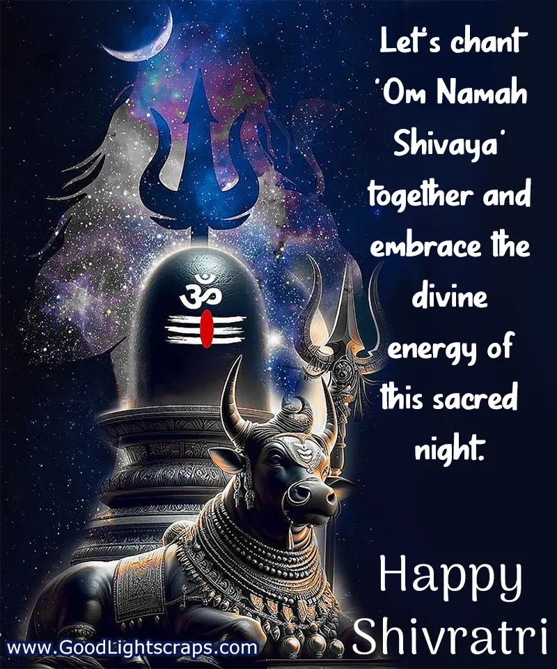 Let’s chant ‘Om Namah Shivaya’ together and embrace the divine energy of this sacred night. Happy Shivratri!