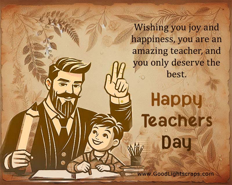 a Happy Teachers Day wish card